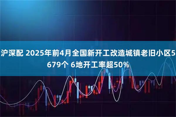 沪深配 2025年前4月全国新开工改造城镇老旧小区5679个 6地开工率超50%