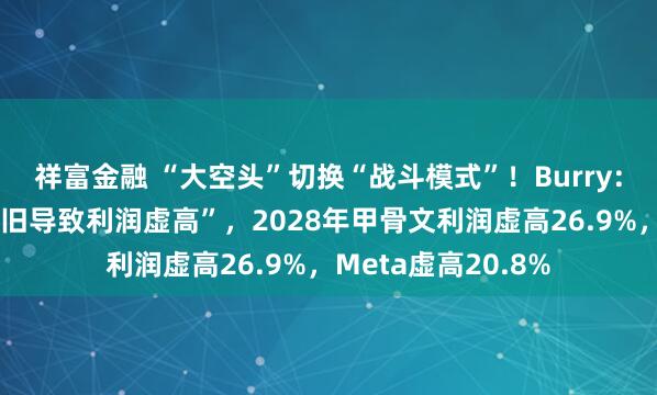 祥富金融 “大空头”切换“战斗模式”！Burry：科技巨头“低估折旧导致利润虚高”，2028年甲骨文利润虚高26.9%，Meta虚高20.8%